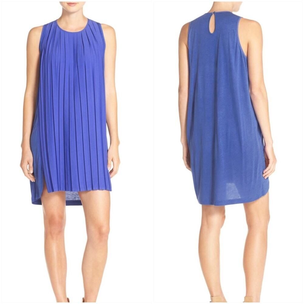 French Connection Polly Pleated Shift Dress